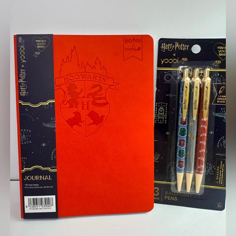 Harry Potter x Yoobi Red Journal and Pen Set